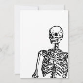 RIP 20代 30歳の誕生日におくるユーモアのあるスケルトンデザイン 招待状 (裏面)