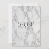 RIP 20年代20代おもしろいスカル葬儀30歳の誕生日 招待状 (裏面)