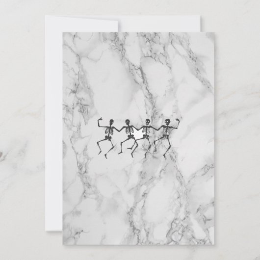 RIP 20年代20代おもしろいスカル葬儀30歳の誕生日 招待状 (裏面)