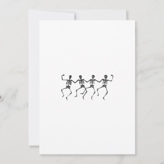 RIP 20年代20代おもしろいスカル葬儀30歳の誕生日 招待状 (裏面)