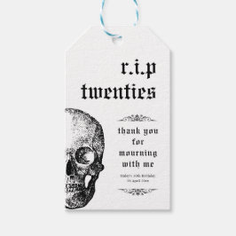 RIP 20年代20代おもしろい葬儀スカル30歳 ギフトタグ