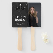 RIP 20年代20代の死神の写真30歳の誕生日 ハンドファン (正面&裏面)