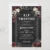 RIP 20歳私の若者への30歳の誕生日の死 招待状 (正面)