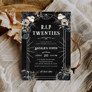 RIP 20歳私の若者への30歳の誕生日の死 招待状