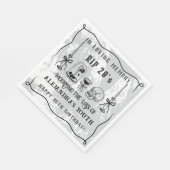 RIP 20sの死を30歳の私の誕生日に落書きする スタンダードランチョンナプキン (角)