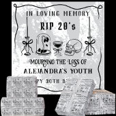 RIP 20sの死を30歳の私の誕生日に落書きする ラッピングペーパー