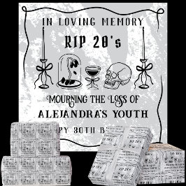 RIP 20sの死を30歳の私の誕生日に落書きする ラッピングペーパー
