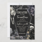 RIP 20sの30歳の誕生日の死を私の若者に 招待状 (正面)