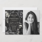 RIP 20sの30歳の誕生日の死を私の若者に 招待状 (正面)