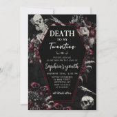 RIP 20sの30歳の誕生日の死を私の若者に 招待状 (正面)