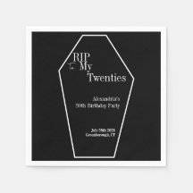 RIP 20sゴシック30th誕生日パーティー白黒