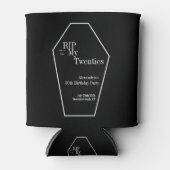RIP 20sゴシック30th誕生日パーティー白黒 缶クーラー (正面)
