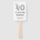 RIP 20sスケルトン写真30th誕生日 ハンドファン (正面)