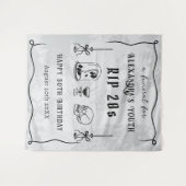 RIP 20sドードルストーン葬式を見る30歳の誕生日 タペストリー (正面(横))