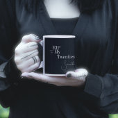 RIP 20s白黒30歳の誕生日 コーヒーマグカップ