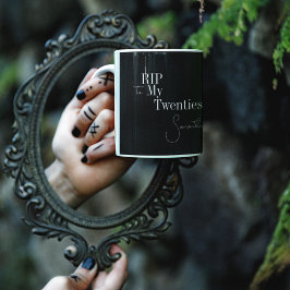 RIP 20s白黒30歳の誕生日 コーヒーマグカップ