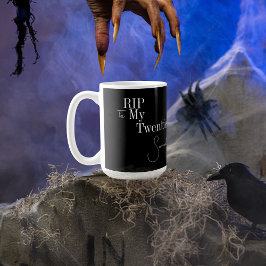 RIP 20s白黒30th誕生日 コーヒーマグカップ