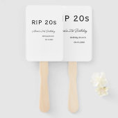 RIP 20s 21st birthday simple minimal brunch date n ハンドファン (正面&裏面)