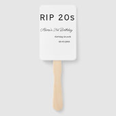 RIP 20s 21st birthday simple minimal brunch date n ハンドファン (裏面)