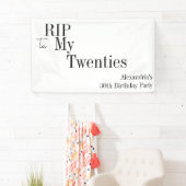RIP 20s 30歳ミニマルの誕生日パーティー 横断幕 (インサイチュ)