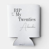 RIP 20s 30th誕生日パーティー ミニマル 缶クーラー (裏面)