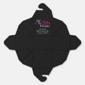 RIP 20s 30th Birthday Party Black Pink フェイバーボックス (見開き)