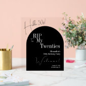 RIP 20s Hello 30s 30th birthday party Welcome Sign アクリルサイン (ウェディング)