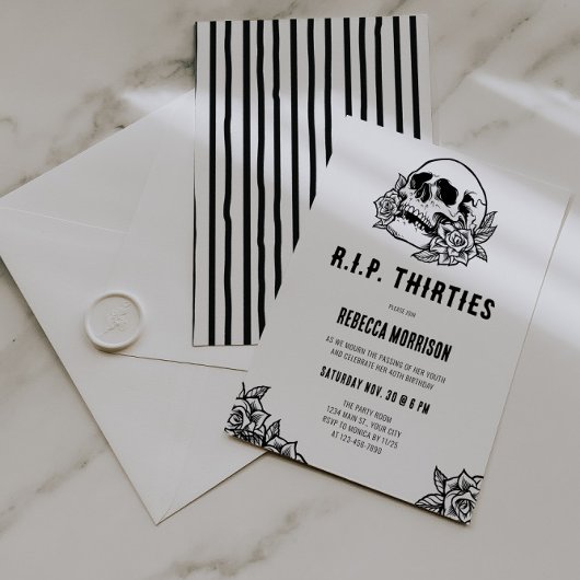 RIP 30歳誕生日 招待状