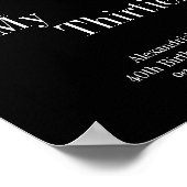 RIP 30s 40th Birthdayパーティーウェルカムサインポスター ポスター (角)