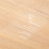 RIP 30s 40th Birthday Party アクリル招待状 (レイダウン)