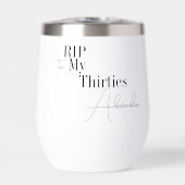 RIP 30s Party 40th Birthday Black and White (正面)