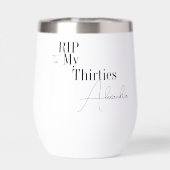 RIP 30s Party 40th Birthday Black and White (背面)