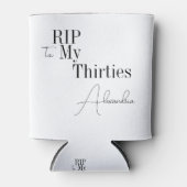 RIP 30s Party 40th Birthday Black and White 缶クーラー (正面)