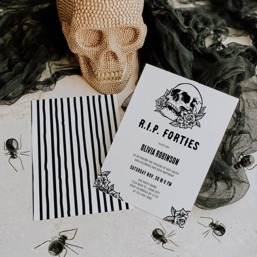 RIP 400年代50誕生日招待状 招待状