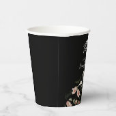 RIP 40th Birthday Party Skeleton Pink Floral 紙コップ (右)