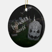 RIP Cemetery Tombstone セラミックオーナメント (左)