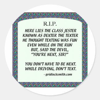 RIP-DEXTERtheTEXTER ラウンドシール