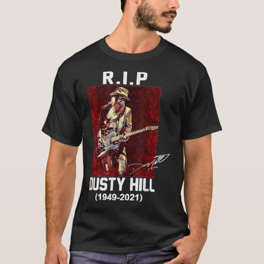 Rip Dusty Hill 1949 2021クラシックTシャツ Tシャツ (正面)
