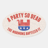 RIP GOP 楕円形シール (正面)