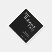 RIP Halloween Party Black and White スタンダードカクテルナプキン (角)