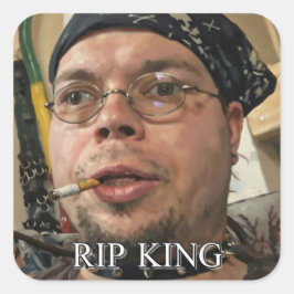 RIP KINGCOBRAJFS Meme Tribute Art  スクエアシール
