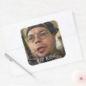 RIP KINGCOBRAJFS Meme Tribute Art スクエアシール (封筒)