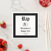 Rip Life 独身の Til Death Do Usパーティーバチェロレッテ スタンダードカクテルナプキン (インサイチュ)