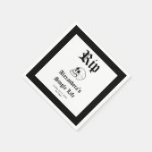 Rip Life 独身の Til Death Do Usパーティーバチェロレッテ スタンダードカクテルナプキン (角)