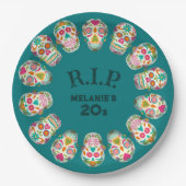 RIP my 20sカスタムアージシュガースカル誕生日 ペーパープレート (正面)