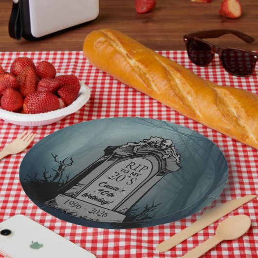 RIP to My 20s Birthday Party ペーパープレート (ピクニック)