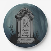 RIP to My 20s Birthday Party ペーパープレート (正面)