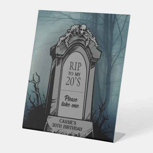 RIP to My 20s Birthday Party 台座サイン (正面)