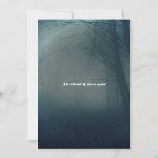 RIP to My 20s Birthday Party 招待状 (裏面)