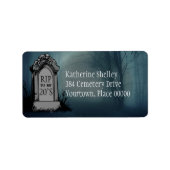 RIP to My 20s Birthday Party Return Address ラベル (正面)